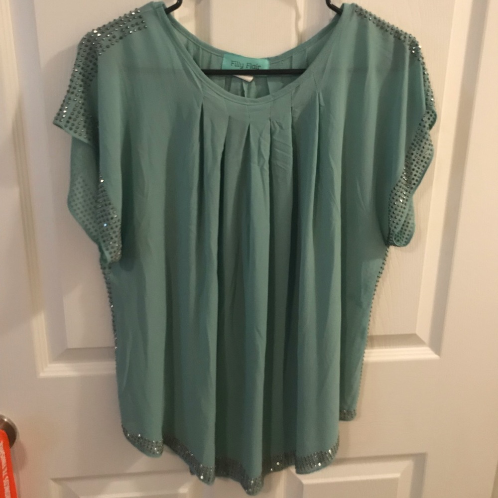 Filly Flair Mint Blouse